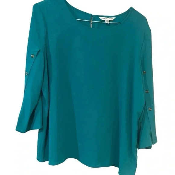 Counterparts size XL turquoise green pullover blouse NWT - Picture 12 of 12